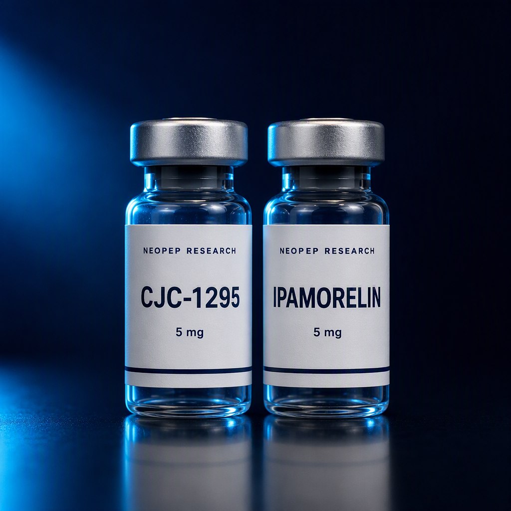 CJC-1295 / Ipamorelin research peptide vial