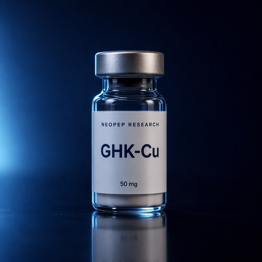 GHK-Cu research peptide vial