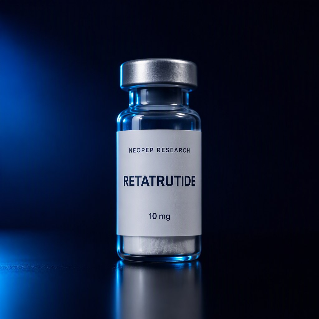 Retatrutide research peptide vial